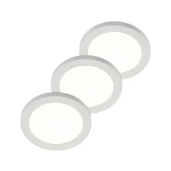 PRIOS Gang|Loftlamper > LED-loftlampe Aureka, sæt med 3, sensor, Ø 23 cm, hvid