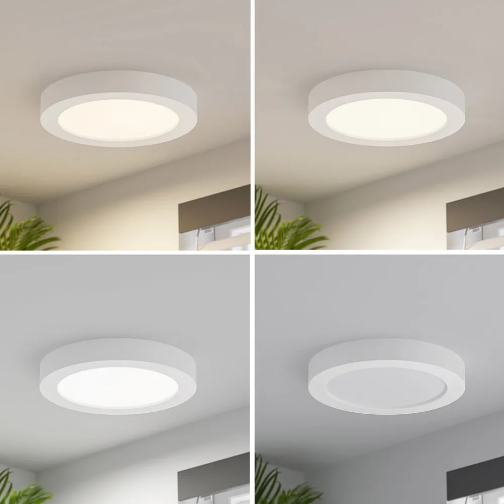 PRIOS Loftlamper|Loftlamper > LED-loftlampe Edwina, hvid, 25 cm, CCT, IP44