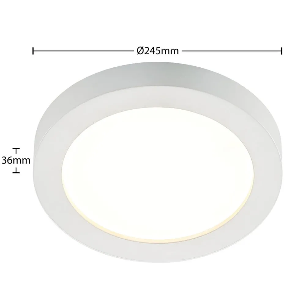 PRIOS Loftlamper|Loftlamper > LED-loftlampe Edwina, hvid, 25 cm, CCT, IP44