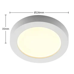 PRIOS Loftlamper > LED-loftlampe Edwina, hvid, 23 cm, CCT, IP44