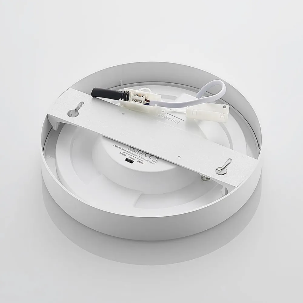 PRIOS Loftlamper > LED-loftlampe Edwina, hvid, 23 cm, CCT, IP44