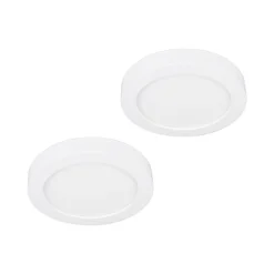 Loftlamper ^ PRIOS LED-loftlampe Edwina, hvid, 12 cm, sæt med 2 stk