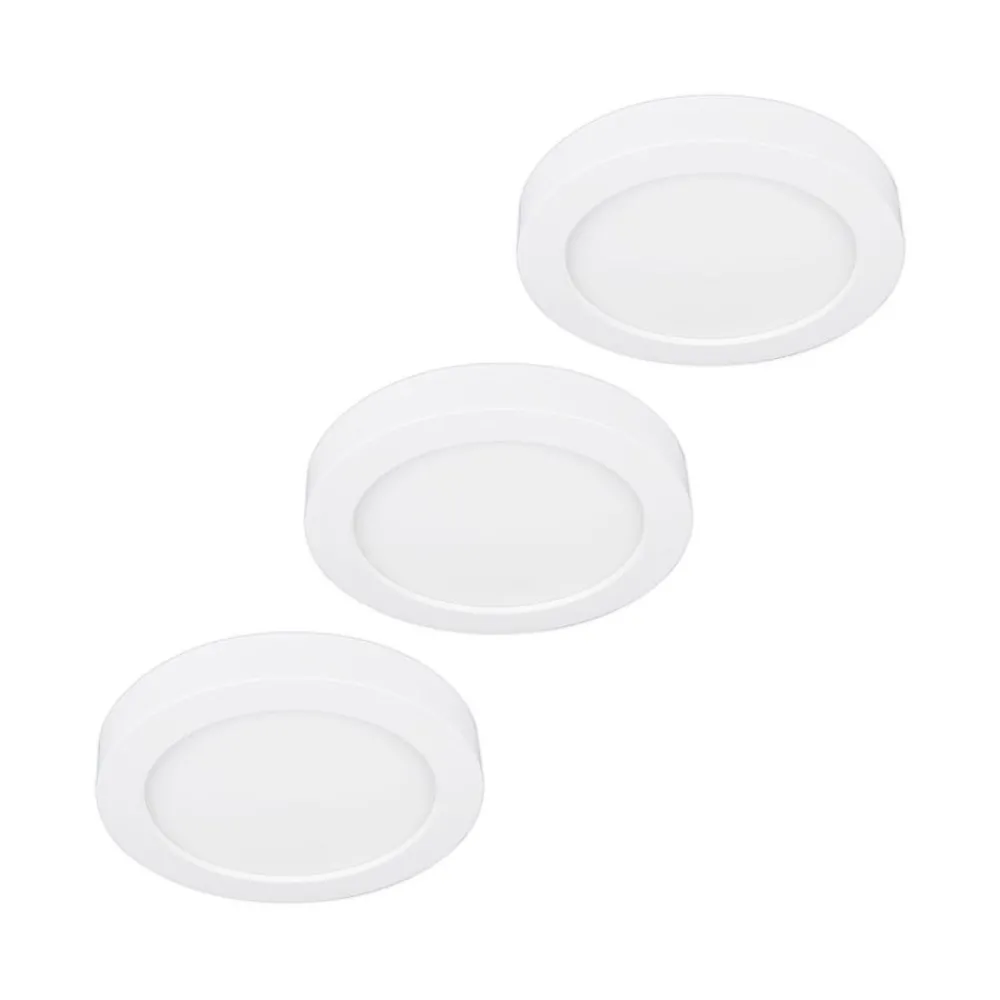 Loftlamper ^ PRIOS LED-loftlampe Edwina, hvid, 18 cm, sæt med 3 stk