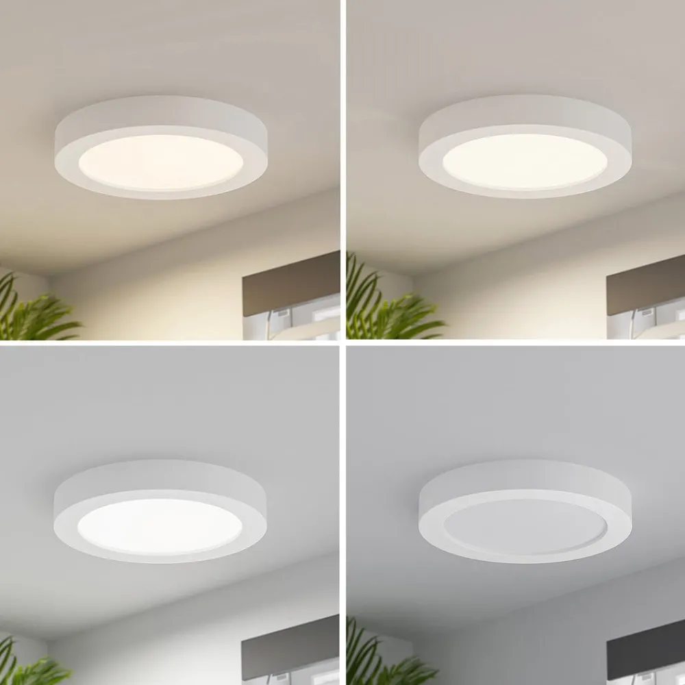 PRIOS Loftlamper > LED-loftlampe Edwina, hvid, 25 cm, sæt med 10 stk