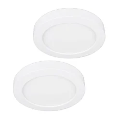 Loftlamper|Indbygningsspots ^ PRIOS LED-loftlampe Edwina, hvid, 23 cm, sæt med 2 stk