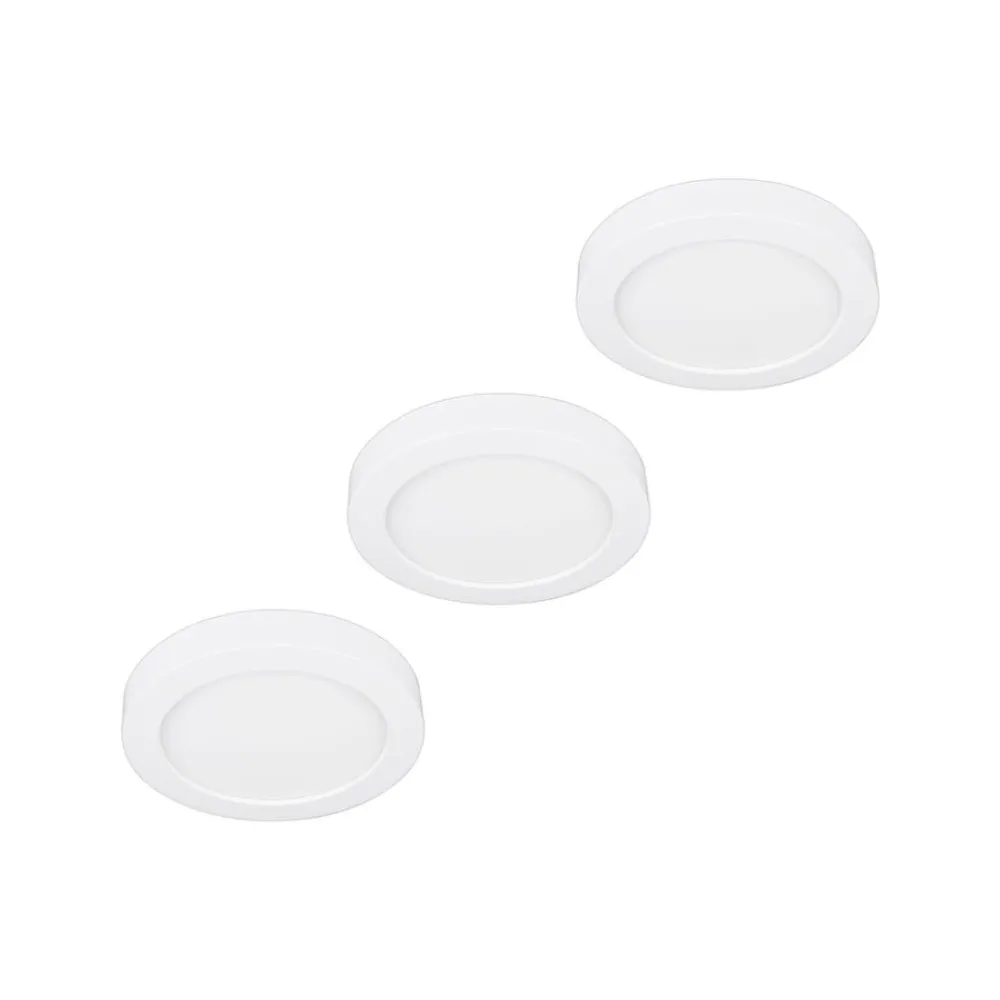PRIOS Loftlamper|Indbygningsspots > LED-loftlampe Edwina, hvid, 23 cm, sæt med 3 stk
