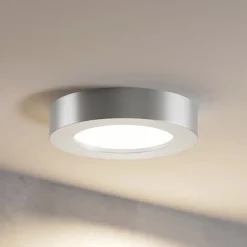 PRIOS Loftlamper > LED-loftlampe Edwina, sølv, 18 cm, sæt med 3 stk