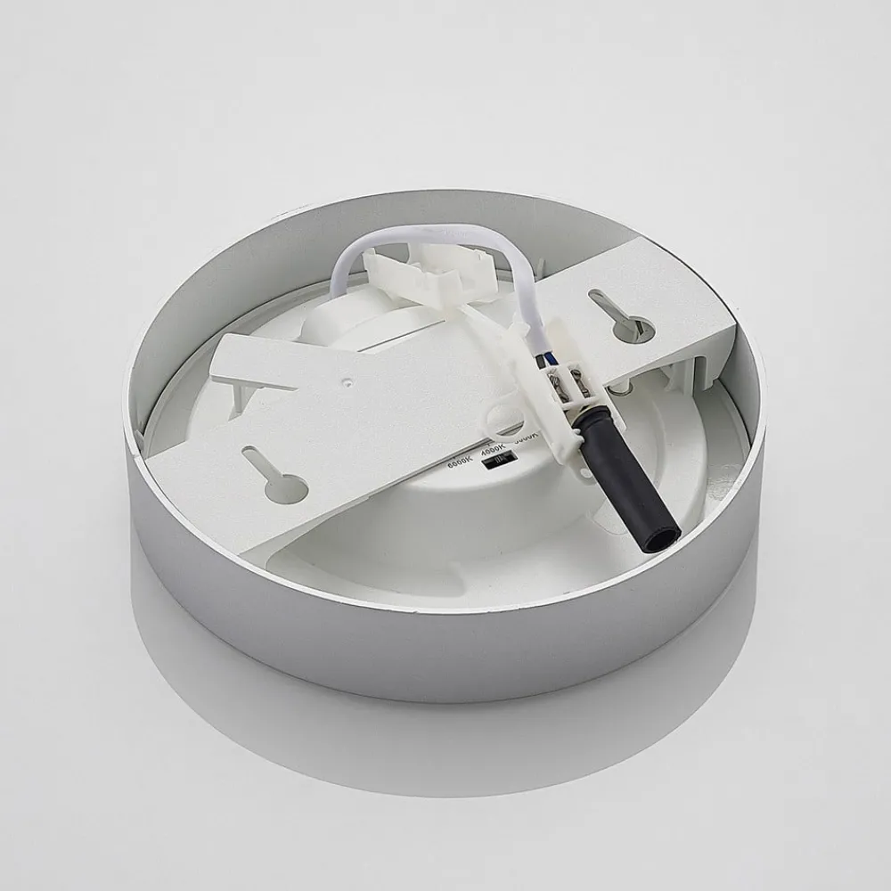 PRIOS Loftlamper > LED-loftlampe Edwina, sølv, 18 cm, sæt med 3 stk