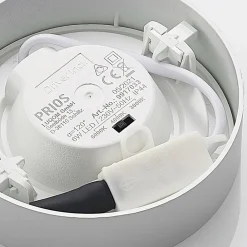 PRIOS Loftlamper > LED-loftlampe Edwina, sølv, 12 cm, sæt med 2 stk