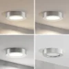 PRIOS Loftlamper > LED-loftlampe Edwina, sølv, 18 cm, CCT, IP44