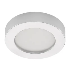 PRIOS Loftlamper > LED-loftlampe Edwina, sølv, 18 cm, CCT, IP44