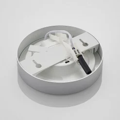 PRIOS Loftlamper > LED-loftlampe Edwina, sølv, 18 cm, CCT, IP44