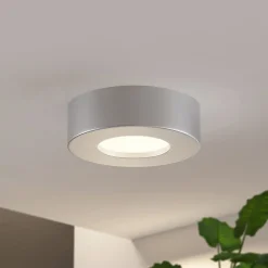 PRIOS Loftlamper > LED-loftlampe Edwina, sølv, 12 cm, sæt med 3 stk