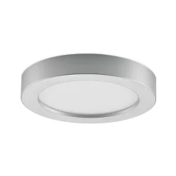 Loftlamper|Indbygningsspots ^ PRIOS LED-loftlampe Edwina, sølv, 23 cm, sæt med 3 stk