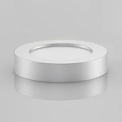 Loftlamper ^ PRIOS LED-loftlampe Edwina, sølv, 18 cm, sæt med 2 stk