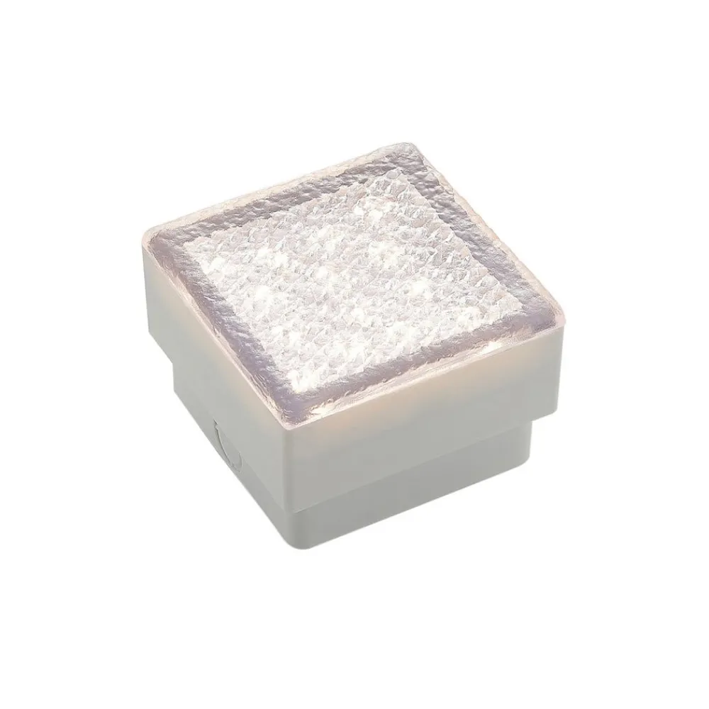 PRIOS Terrassebelysning|Nedgravet Udebelysning > LED nedgravningslampe Ewgenie, 10 cm, transparent