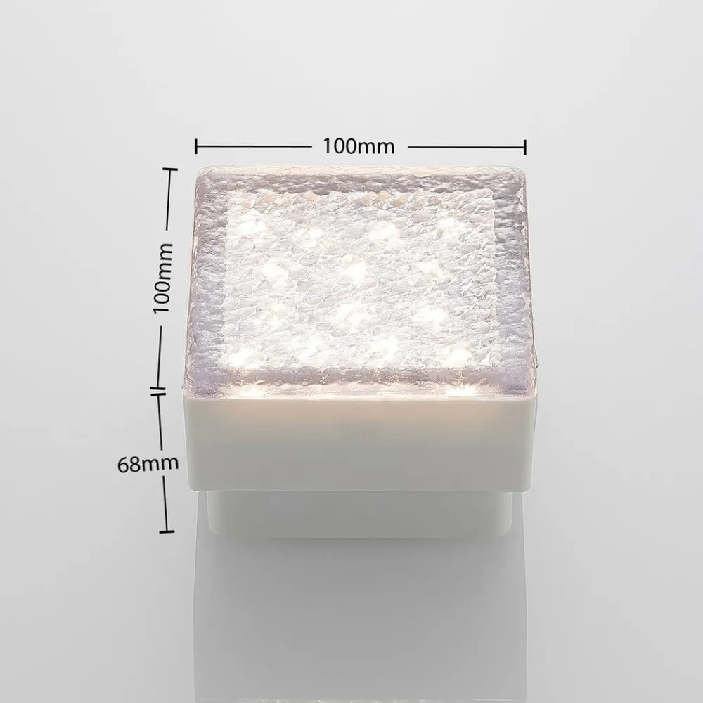 PRIOS Terrassebelysning|Nedgravet Udebelysning > LED nedgravningslampe Ewgenie, 10 cm, transparent