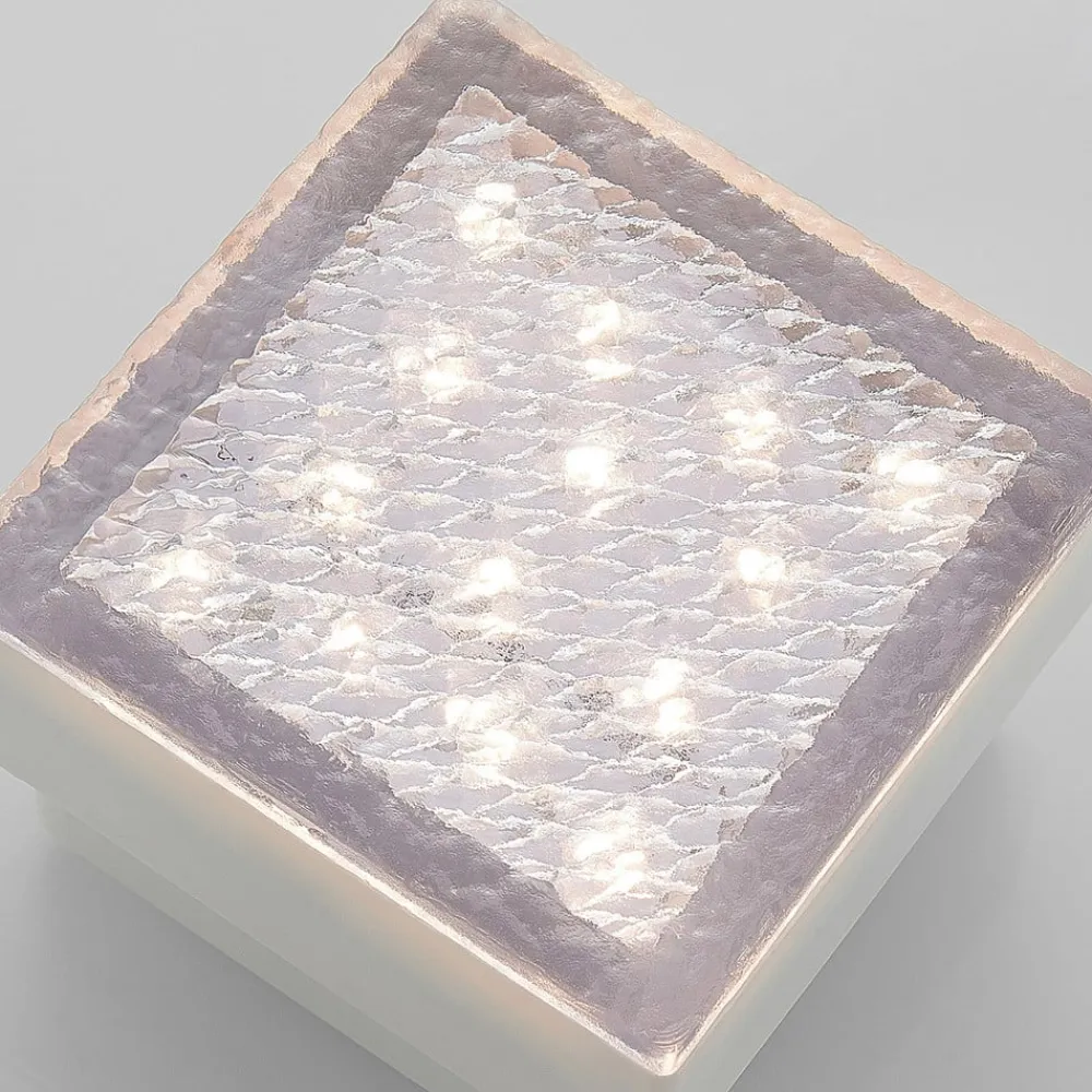 PRIOS Terrassebelysning|Nedgravet Udebelysning > LED nedgravningslampe Ewgenie, 10 cm, transparent
