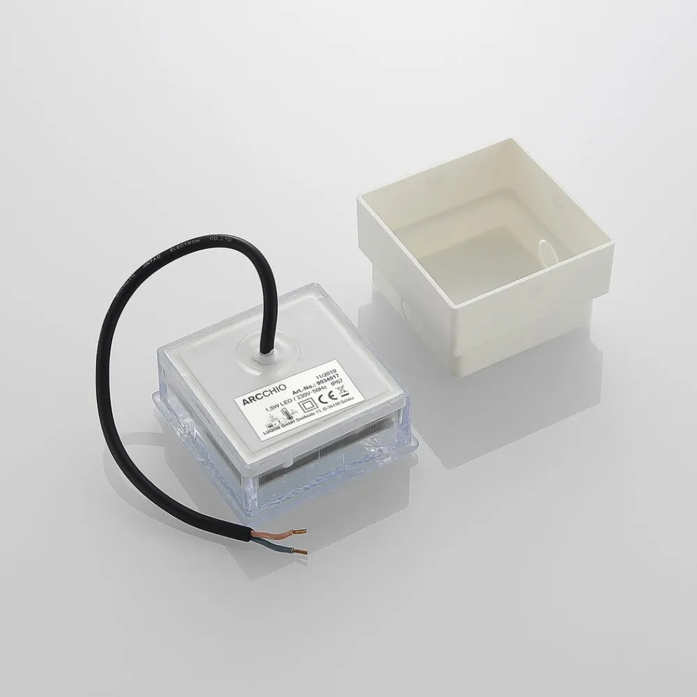 PRIOS Terrassebelysning|Nedgravet Udebelysning > LED nedgravningslampe Ewgenie, 10 cm, transparent