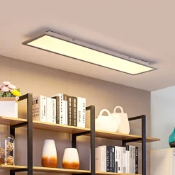 PRIOS Arbejdsrum/Kontor|Loftlamper > LED-panel Gelora, CCT, 120 cm x 30 cm, fjernbetjening