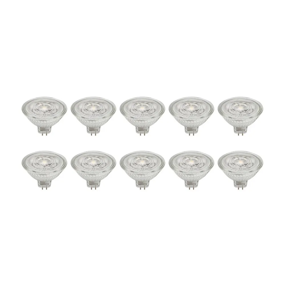 PRIOS Led Pærer > LED-reflektor GU5.3 4.3W 345lm 36° klar 830 sæt med 10 stk