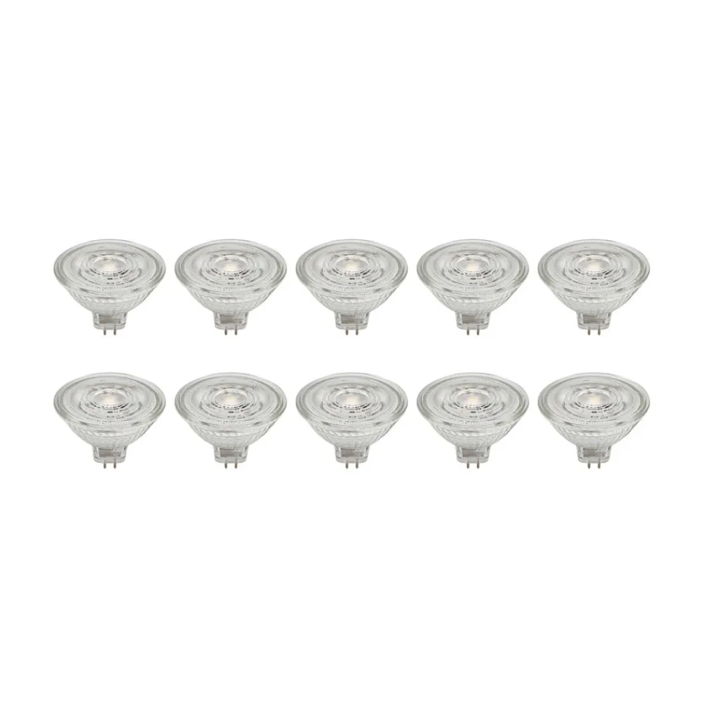 PRIOS Led Pærer > LED-reflektor GU5.3 4.9W 500lm 36° klar 830 sæt med 10 stk