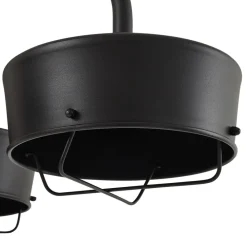 PRIOS Terrassebelysning|Gadebelysning > LED-udendørslampe Thorus, 204 cm, sort, 3 lyskilder, IP44
