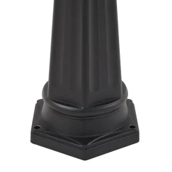 PRIOS Terrassebelysning|Gadebelysning > LED-udendørslampe Thorus, 204 cm, sort, 3 lyskilder, IP44