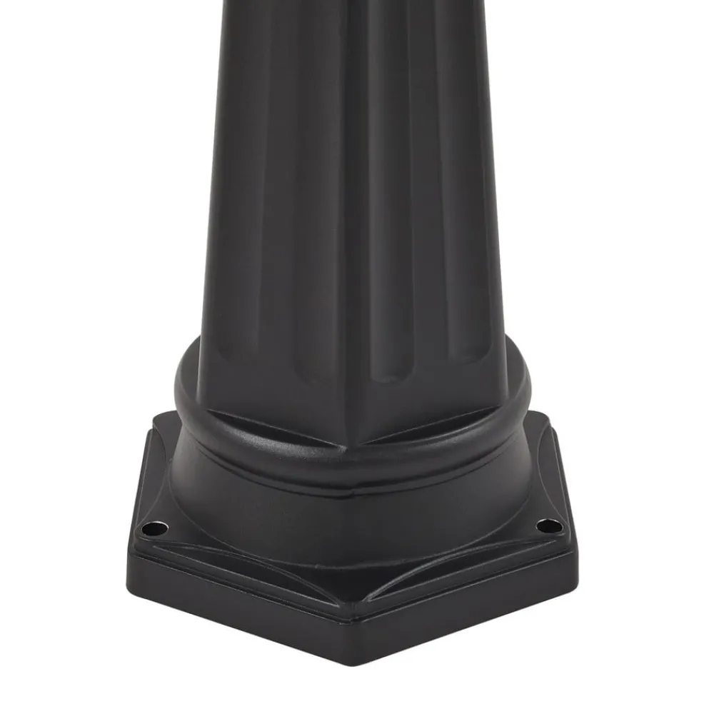 PRIOS Terrassebelysning|Gadebelysning > LED-udendørslampe Thorus, 204 cm, sort, 3 lyskilder, IP44
