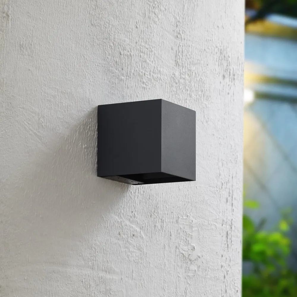 Væglampe Med Sensor|Solcellelamper ^ PRIOS LED-væglampe med solceller Lius, højde 15 cm, bevægelsessensor