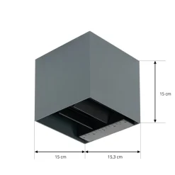 Væglampe Med Sensor|Solcellelamper ^ PRIOS LED-væglampe med solceller Lius, højde 15 cm, bevægelsessensor