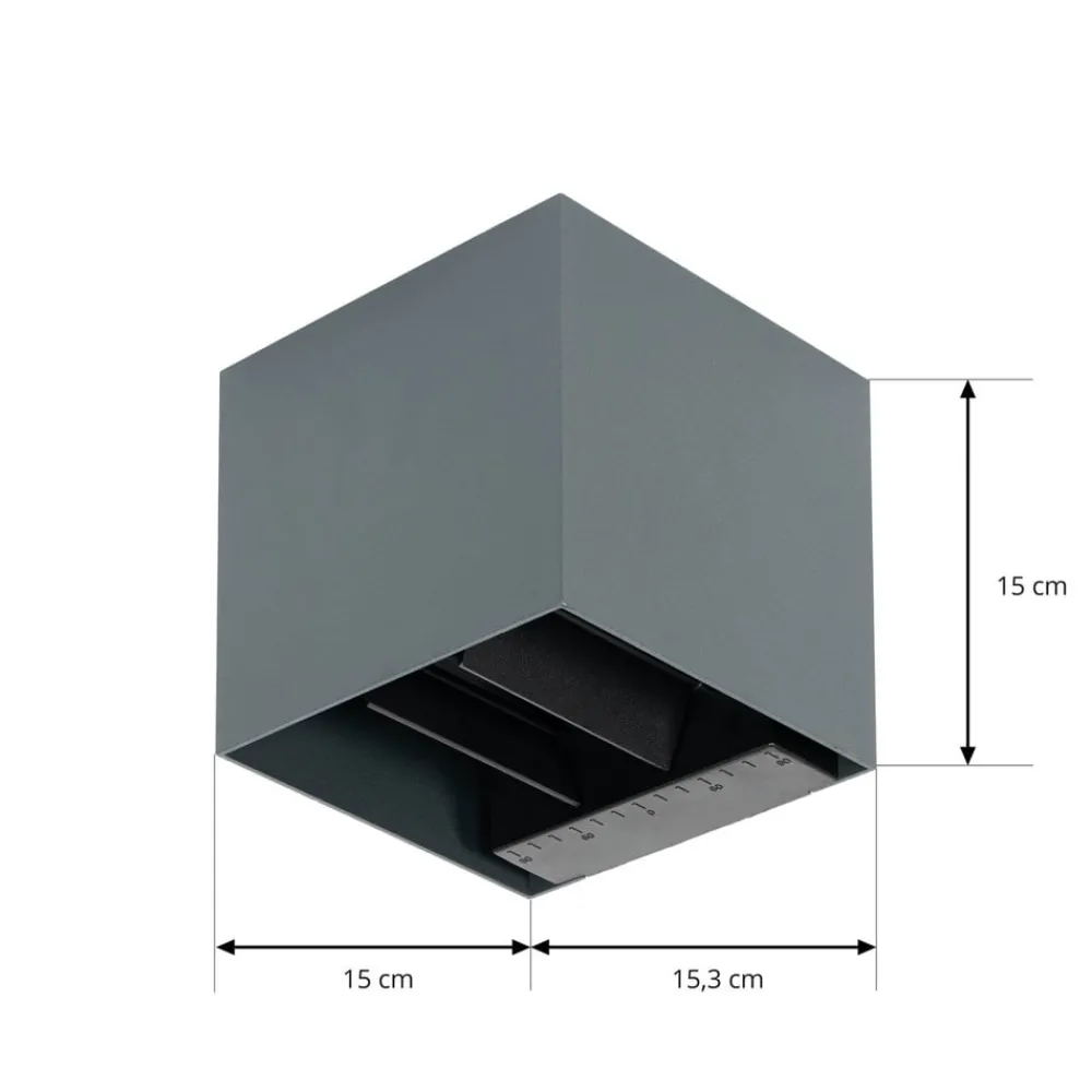 Væglampe Med Sensor|Solcellelamper ^ PRIOS LED-væglampe med solceller Lius, højde 15 cm, bevægelsessensor