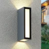 PRIOS Væglamper > Loriava LED udendørs væglampe i mørkegrå