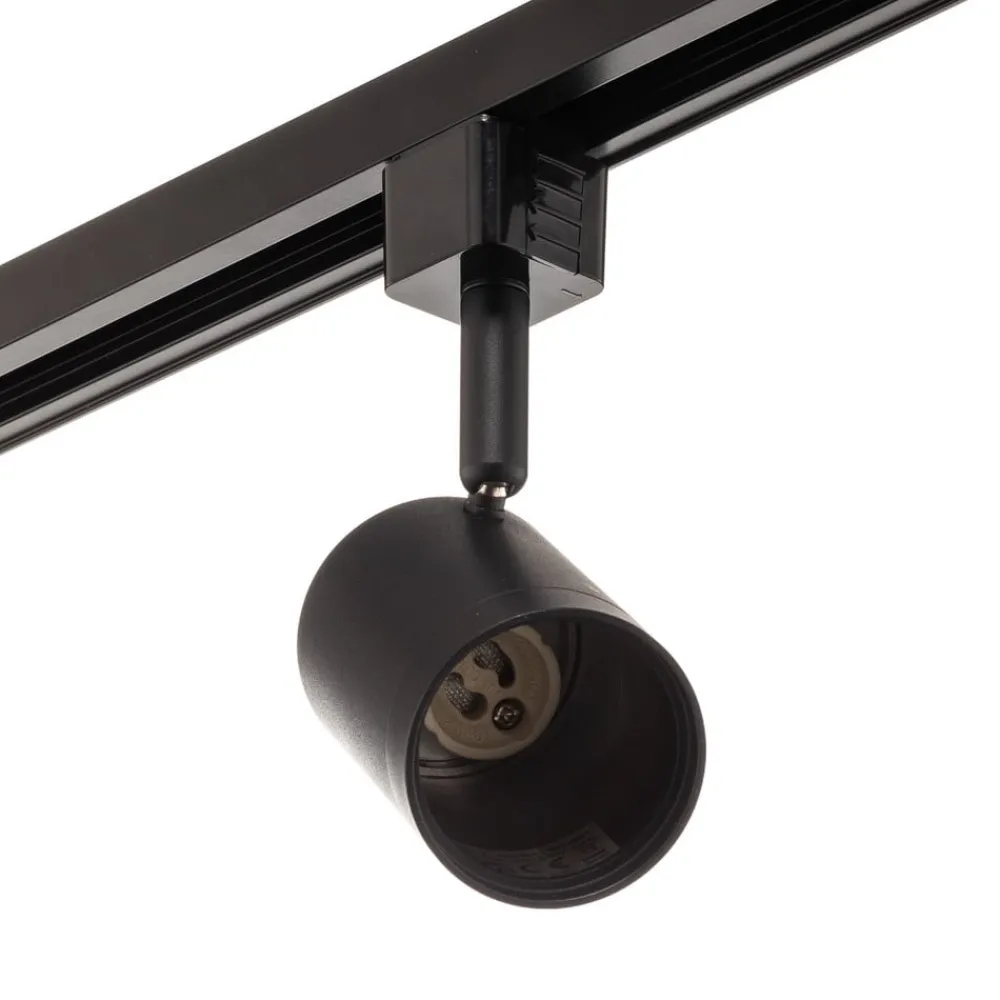 Gang|Pendellamper ^ PRIOS 1 lyskilde skinnesystem Jorell, sort, 5 lyskilder, GU10