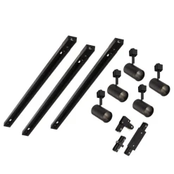 Gang|Pendellamper ^ PRIOS 1 lyskilde skinnesystem Jorell, sort, 5 lyskilder, GU10