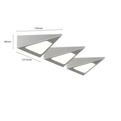 PRIOS Underskabsbelysning > Odia LED-underskabsbelysning, stål, 3 lyskilder.