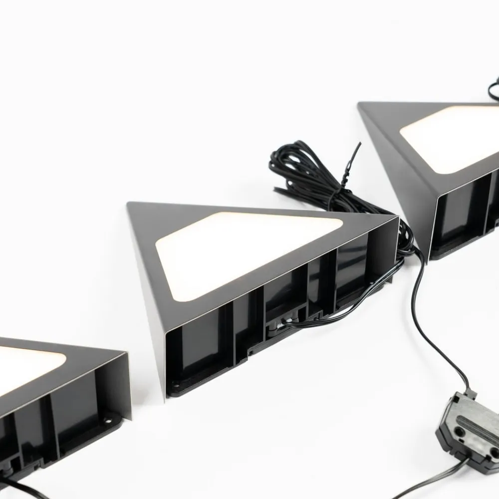 PRIOS Underskabsbelysning > Odia LED-underskabsbelysning, sort, 3 stk