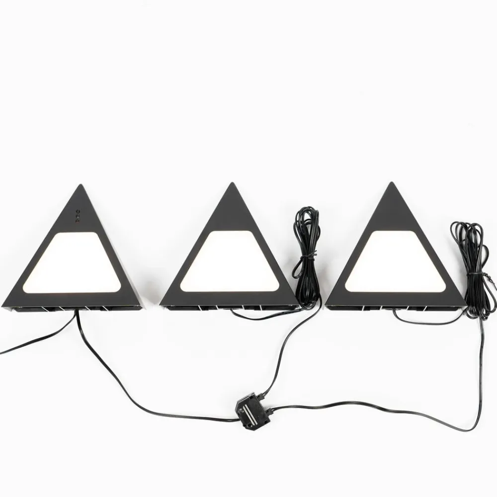 PRIOS Underskabsbelysning > Odia LED-underskabsbelysning, sort, 3 stk