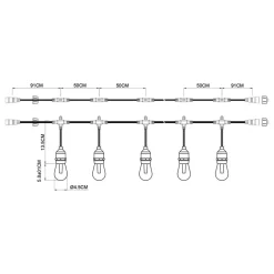 PRIOS Dekorationsbelysning > Smart LED-lyskæde Liezel, 732 cm, RGBW, Tuya