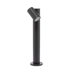 Sokkellamper|Terrassebelysning ^ PRIOS Tulimar sokkellampe, 45 cm, antracit 1 lyskilde, metal