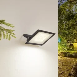 Udendørs Spot|Væglamper ^ PRIOS udendørs LED-spot Maikel, 150W, 12000lm, metal