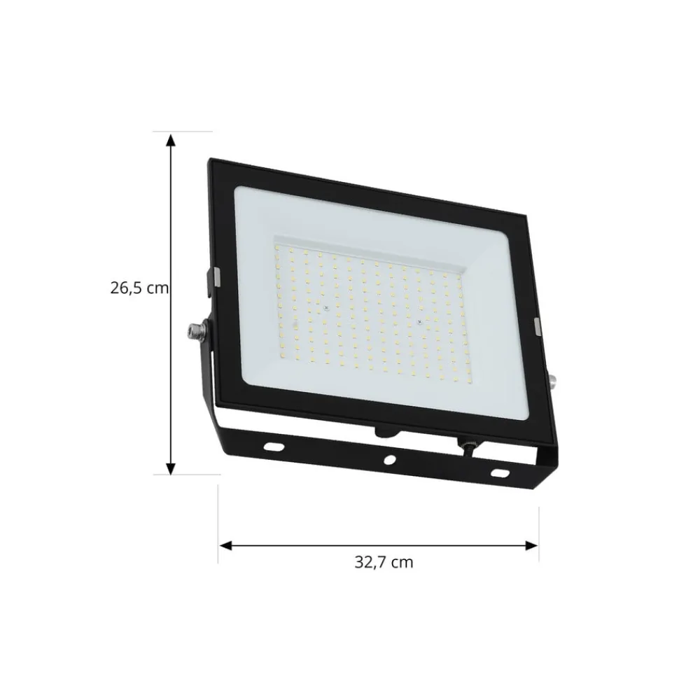 Udendørs Spot|Væglamper ^ PRIOS udendørs LED-spot Maikel, 150W, 12000lm, metal