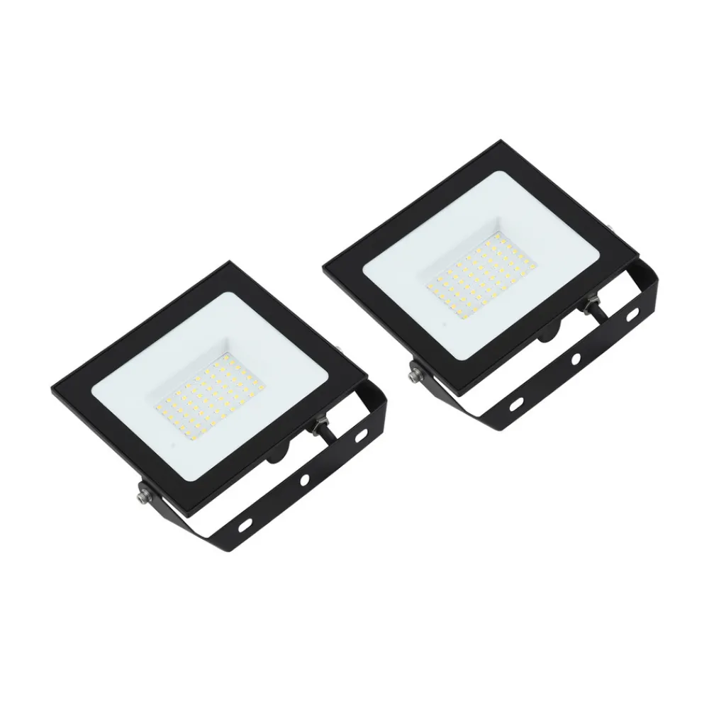 Terrassebelysning|Udendørs Spot ^ PRIOS udendørs LED-spot Maikel, 50 W, metal, 2 stk