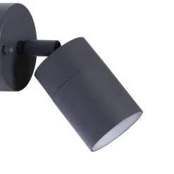 Terrassebelysning|Væglamper ^ PRIOS udendørs vægspot Tulimar, højde 15 cm, bevægelig, aluminium