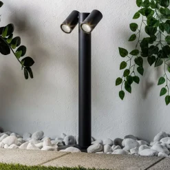 PRIOS Terrassebelysning|Gadebelysning > vejlampe Tulimar, 2 lyskilder, 60 cm, metal, IP65