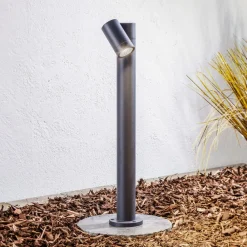 Terrassebelysning|Gadebelysning ^ PRIOS vejlampe Tulimar, 1 lyskilde, 60 cm, metal, IP65