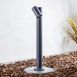Terrassebelysning|Gadebelysning ^ PRIOS vejlampe Tulimar, 1 lyskilde, 60 cm, metal, IP65