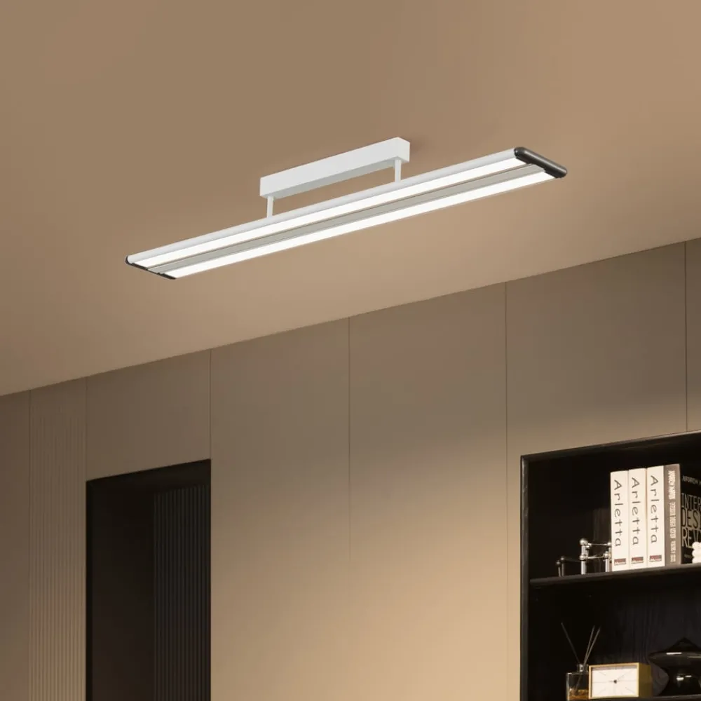 PRIOS Arbejdsrum/Kontor > Yuela LED-loftlampe, DALI, 120 cm, hvid