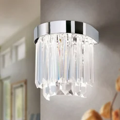 Væglamper ^ ORION Prism LED-væglampe med up- and downlight, krom