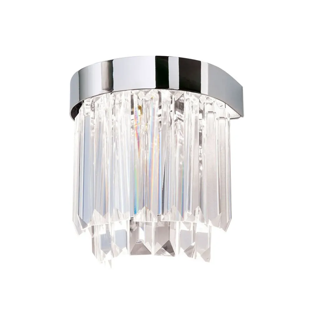 Væglamper ^ ORION Prism LED-væglampe med up- and downlight, krom